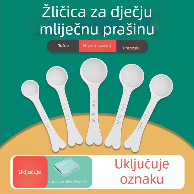 Žlica za mjerenje formule za bebe – set dozirnih žlica, prehrambeni PP