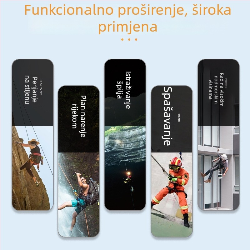 PVC otporna sigurnosna podložnica za pojas, otporna na habanje, za spašavanje i avanturu: istraživanje špilja, penjanje, canyoning, brz pad i prelazak kroz vodu