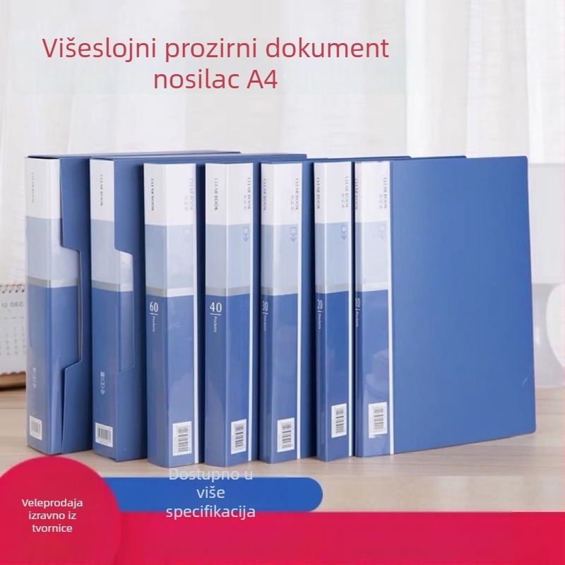 Plastična mapa podataka, 10 stranica, model Data booklet 10-100, debljina 1