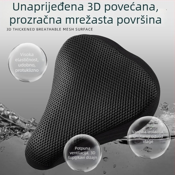 Navlaka za sjedalo bicikla od mrežaste tkanine, prozračna i pojačana, kompatibilna s planinskim biciklima, marka Hunting speed