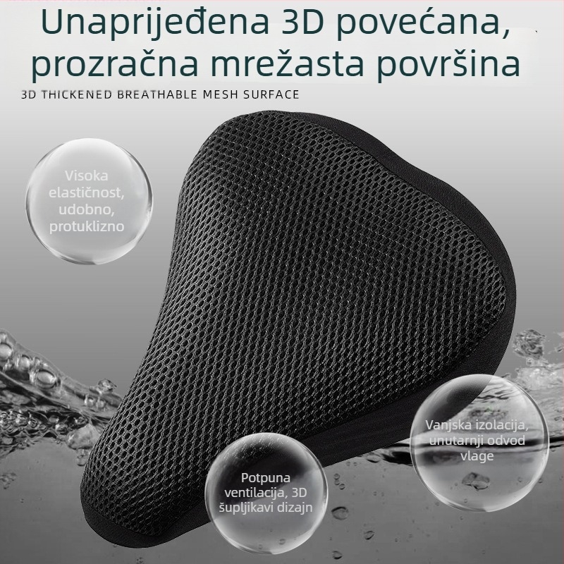 Navlaka za sjedalo bicikla od mrežaste tkanine, prozračna i pojačana, kompatibilna s planinskim biciklima, marka Hunting speed