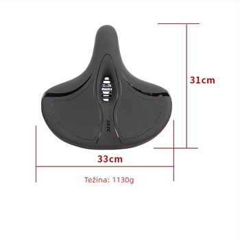 XRTC sjedalo za električni bicikl, Model 1003, Memory Sponge, Faux Leather, Plastic, Iron, Pogodno za električna vozila