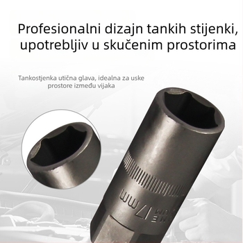 Pneumatski utični ključ, produženi domet, vanadijeva čelika s elektroforetskim premazom, alat za auto popravak
