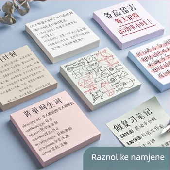 Post-it bilješke – samoljepljive, 100 listova, Off the Grass marka, za učenike i bilješke za zadatke, bez IP autorizacije