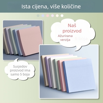 Post-it bilješke – samoljepljive, 100 listova, Off the Grass marka, za učenike i bilješke za zadatke, bez IP autorizacije