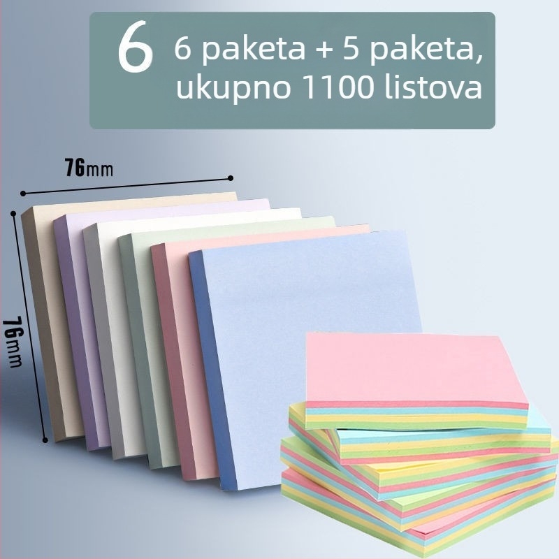 Post-it bilješke – samoljepljive, 100 listova, Off the Grass marka, za učenike i bilješke za zadatke, bez IP autorizacije