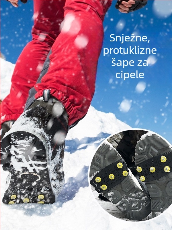 Planinarske kramponi – silikonske pet zuba, protuklizni na snijegu, lagano za nošenje, za djecu