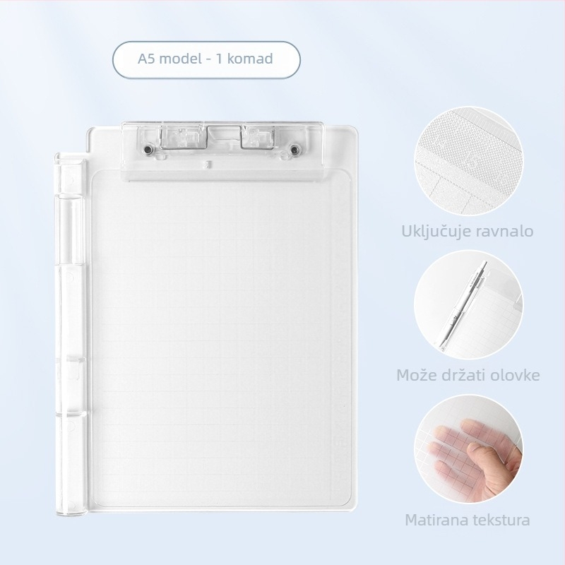 Plastični klipbord s jednim snažnim klipom, model Nj398, Neja life
