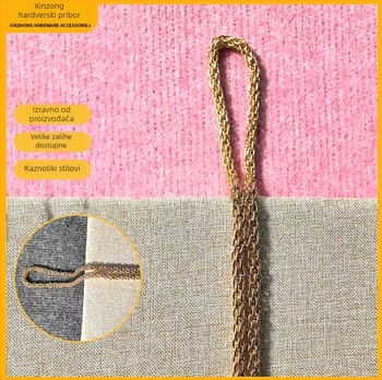 DIY dodaci za nakit – lanac od užeta za žensku torbu preko ramena, ručno pleteni, privatna marka, proljeće 2025