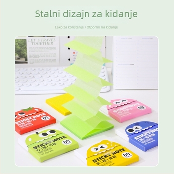 Blue Fruit ljepljive bilješke, 100 unutarnjih stranica