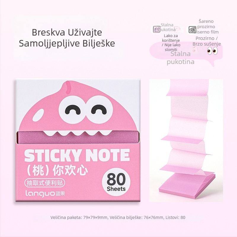 Blue Fruit ljepljive bilješke, 100 unutarnjih stranica