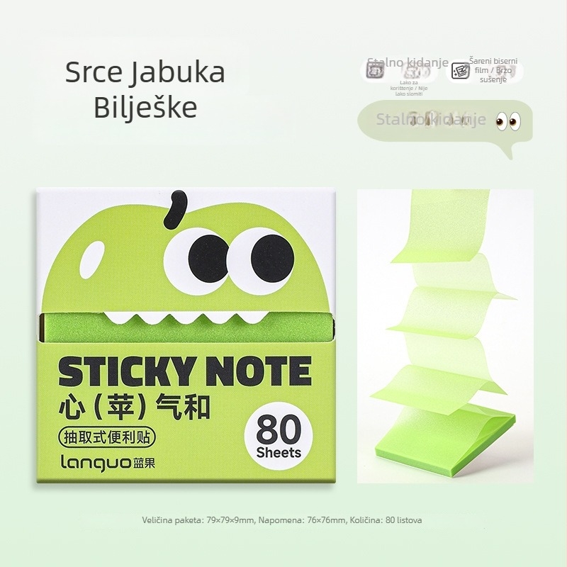 Blue Fruit ljepljive bilješke, 100 unutarnjih stranica