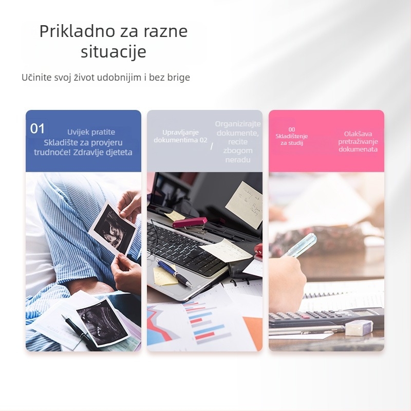 Prozirna A4 datoteka s umetnutim stranicama — materijal: PP; Brand: Drugo; Model: Drugo; IP ovlaštenje: Ne
