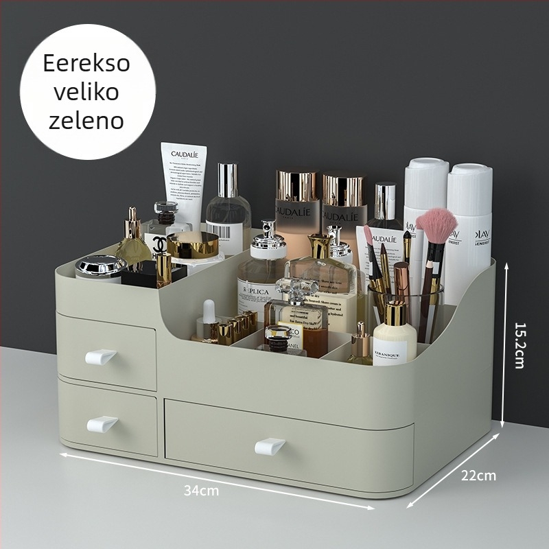 Kozmetička kutija za stolni stol, plastični organizator otporan na prašinu, nordičkog stila