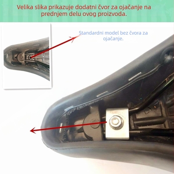 Sjedalo za bicikl – Princess tip, koža, Yadi, za obične bicikle