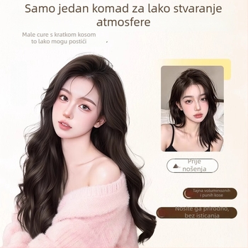 Dio za kosu s velikim valovima, dugačke kovrče, jednovolumen nevidljiv, lakšan, vlakna visoke temperature, model W-FP131