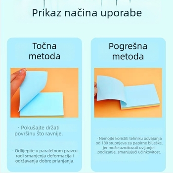 Ljepljivi bilježnica s 100 unutarnjih stranica, za ured i učenike, Brand Look for a Bear, Bez IP dozvole