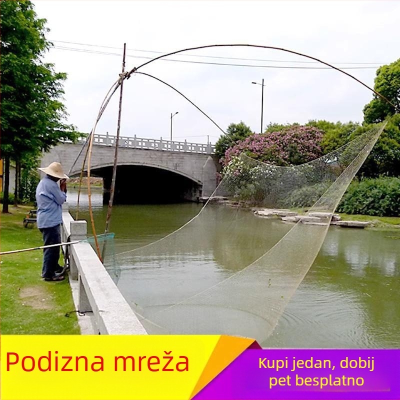 Mengda automatska ribarska mreža s višestrukim funkcijama: povlačenje, podizanje i prijevoz; najlon konstrukcija