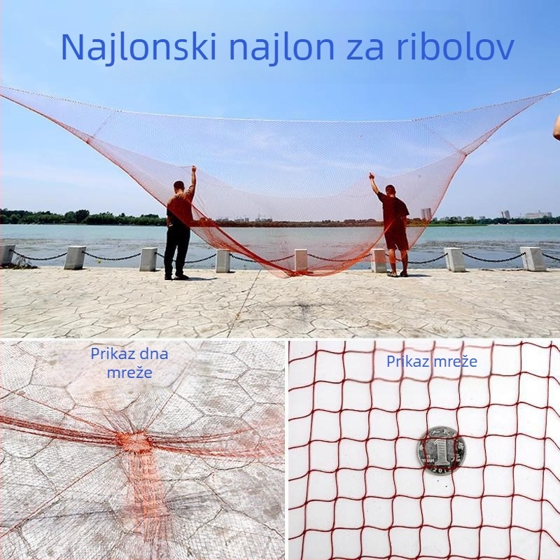 Mengda automatska ribarska mreža s višestrukim funkcijama: povlačenje, podizanje i prijevoz; najlon konstrukcija