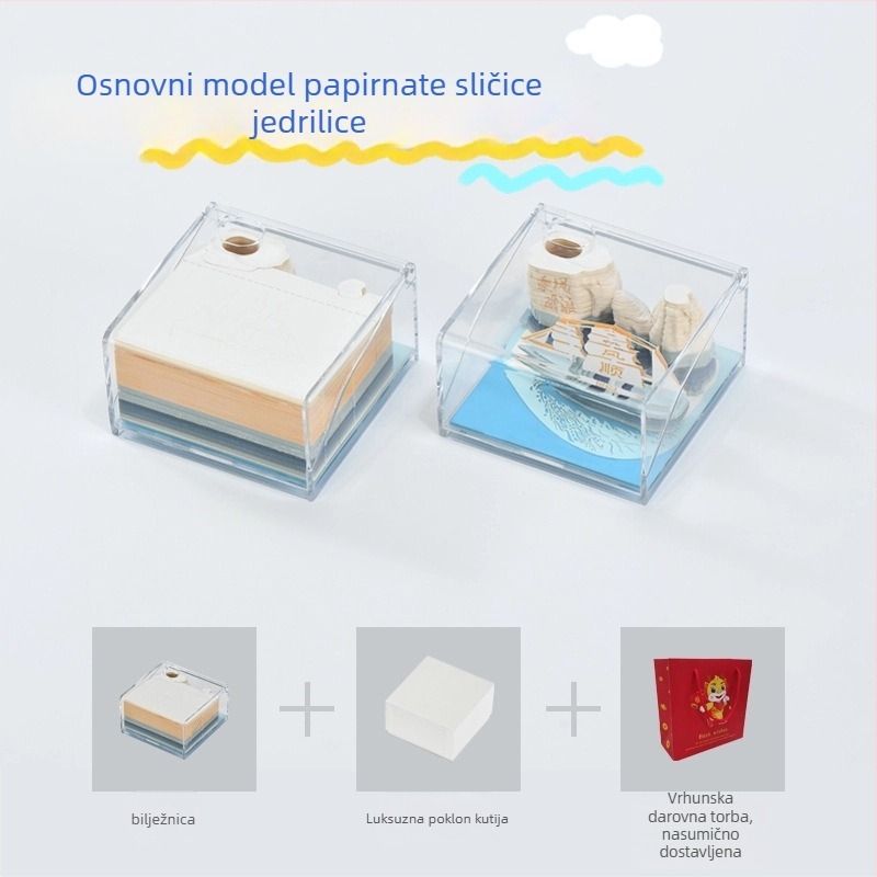 Kaelin 3D papirnati rezbareni ukras za stolni prostor u obliku kućice na drvetu, originalni ručno izrezbareni dizajn, IP odobren