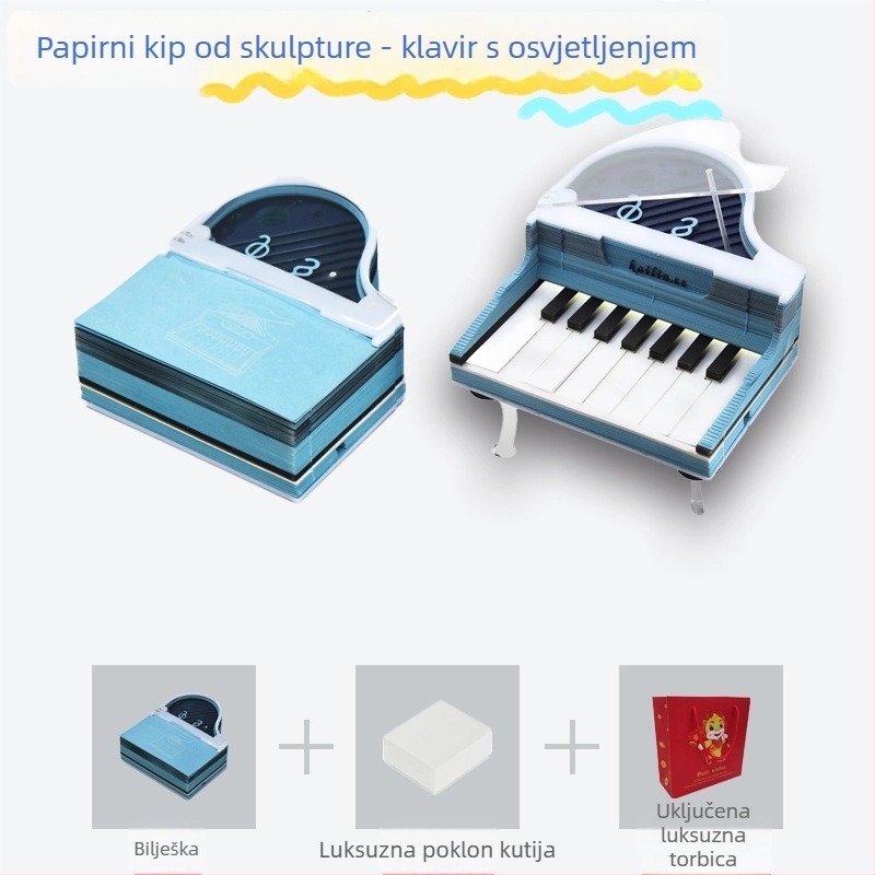 Kaelin 3D papirnati rezbareni ukras za stolni prostor u obliku kućice na drvetu, originalni ručno izrezbareni dizajn, IP odobren