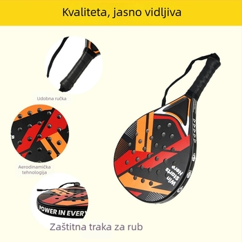 Vanjska teniska raketa s EVA jezgram u pločnom stilu, kavezasti dizajn, plažna raketa za učenike i roditelje