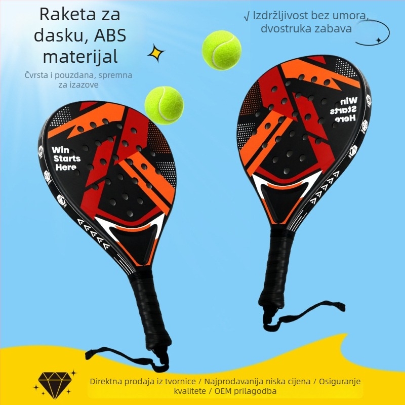 Vanjska teniska raketa s EVA jezgram u pločnom stilu, kavezasti dizajn, plažna raketa za učenike i roditelje