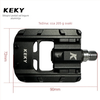 Keky sklopivi pedali od aluminijske legure za sklopivi bicikl, protuklizni, Model: Other, Šifra proizvoda F97MS75859MSMH, Pogodno za druge vrste vozila