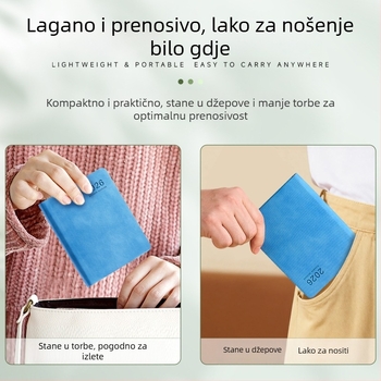 Bilježnica Chu Ling RS-70, korica od umjetne kože, Daolin papir 80gsm, 300–400 stranica, vez s koncem i ljepilom