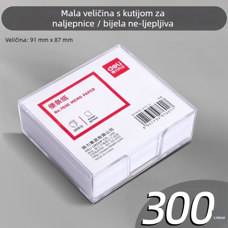 Deli papir za bilješke – Paper Brick dizajn, bez ljepila, 300 listova, modeli 7600/7601/7602/7700/7701/7702