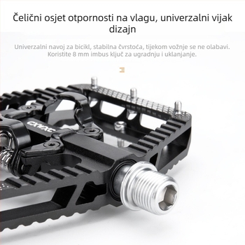 ROCES CX-156 Pedale od aluminijske legure s ležajevima za brdski bicikl