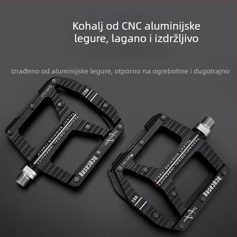 Yiyong Dx1 pedale za bicikl, 6061 aluminijska legura, SAE 430 čelična osovina, za cestovne i planinske bicikle