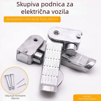 Mojielong Stražnji pedalu od aluminijske legure za električna vozila i motocikle, elektroplatiranje