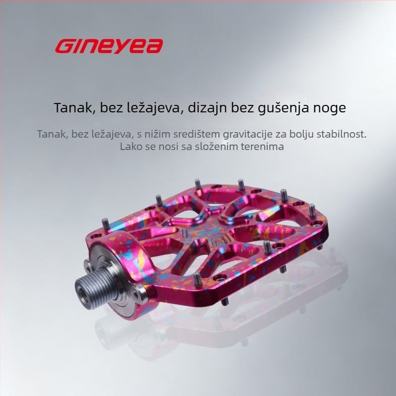 Pedale za planinski bicikl — CNC aluminijska legura, veliki ležaj, model Wz30, marke Gineyea