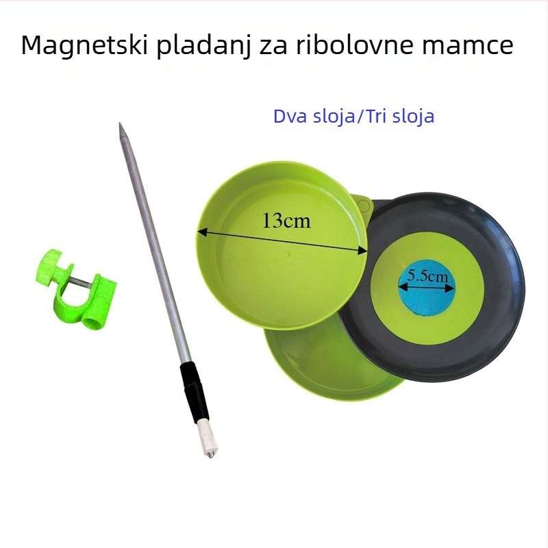 Mingyang magnetska višeslojna posuda za mamce, plastični ribolovni dodatak (dvostruko i trostruko slojevita)