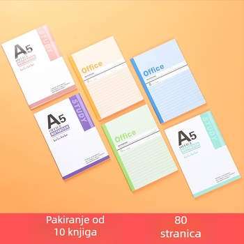 Beležnica s plastičnim povezom, bež papir, 58 listova (116 stranica), 55 g/m², kreativni stil