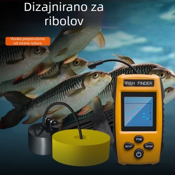 Ribolovni sonar s rasponom dubine 0,6–30 m, kabelski uređaj, napajan baterijom No.7