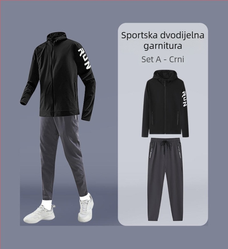 Brzo sušeći set za trčanje i biciklizam - fitness i trening na otvorenom, unisex