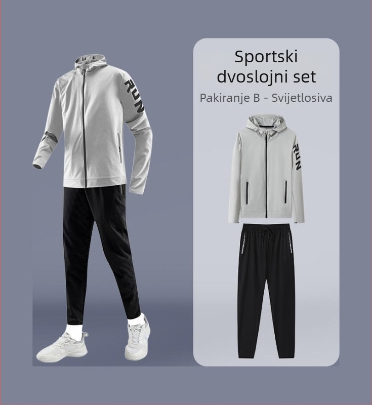 Brzo sušeći set za trčanje i biciklizam - fitness i trening na otvorenom, unisex
