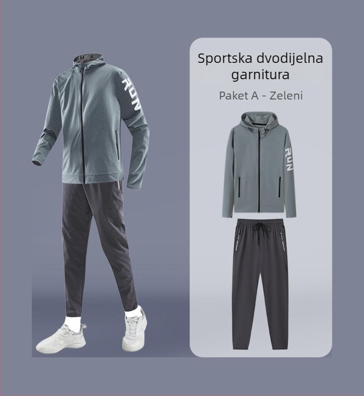 Brzo sušeći set za trčanje i biciklizam - fitness i trening na otvorenom, unisex