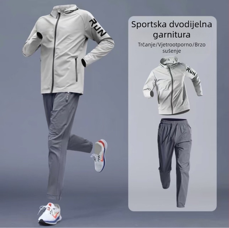Brzo sušeći set za trčanje i biciklizam - fitness i trening na otvorenom, unisex