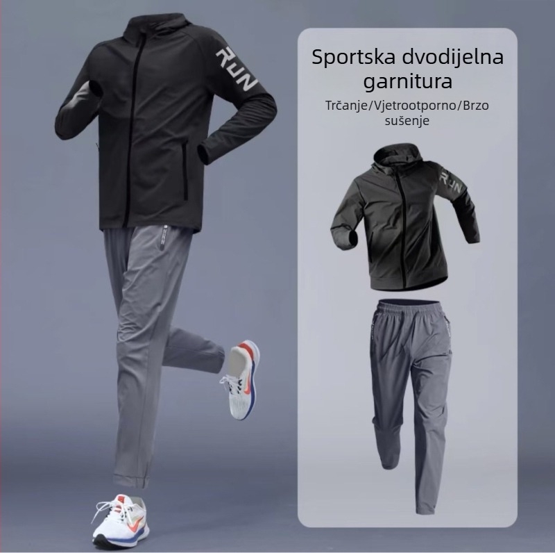 Brzo sušeći set za trčanje i biciklizam - fitness i trening na otvorenom, unisex
