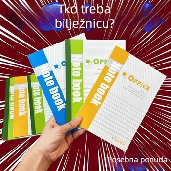 Kreativni bilježnica za učenike, TPU korice, 400+ stranica, univerzalno povezivanje, unutarnji materijal: univerzalni stil