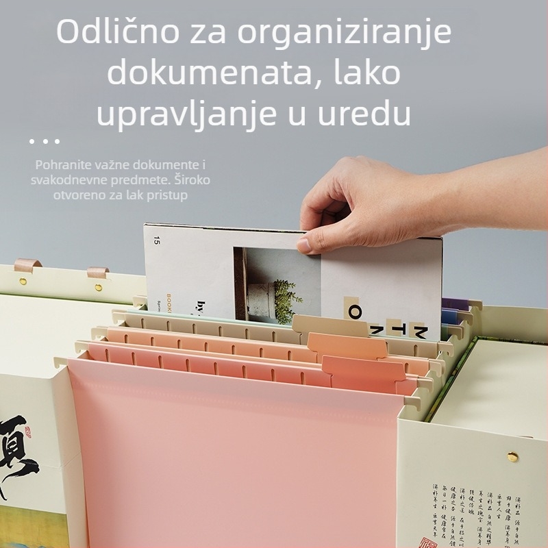 Brzi klip za viseće arhive s klasifikacijskim etiketama, PP materijal, model 260112