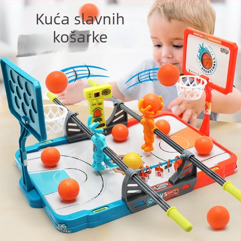 Dječja stolna igra basketa prstima – unutarnje interaktivno natjecanje uz tajmer, za djecu od 4 do 6 godina