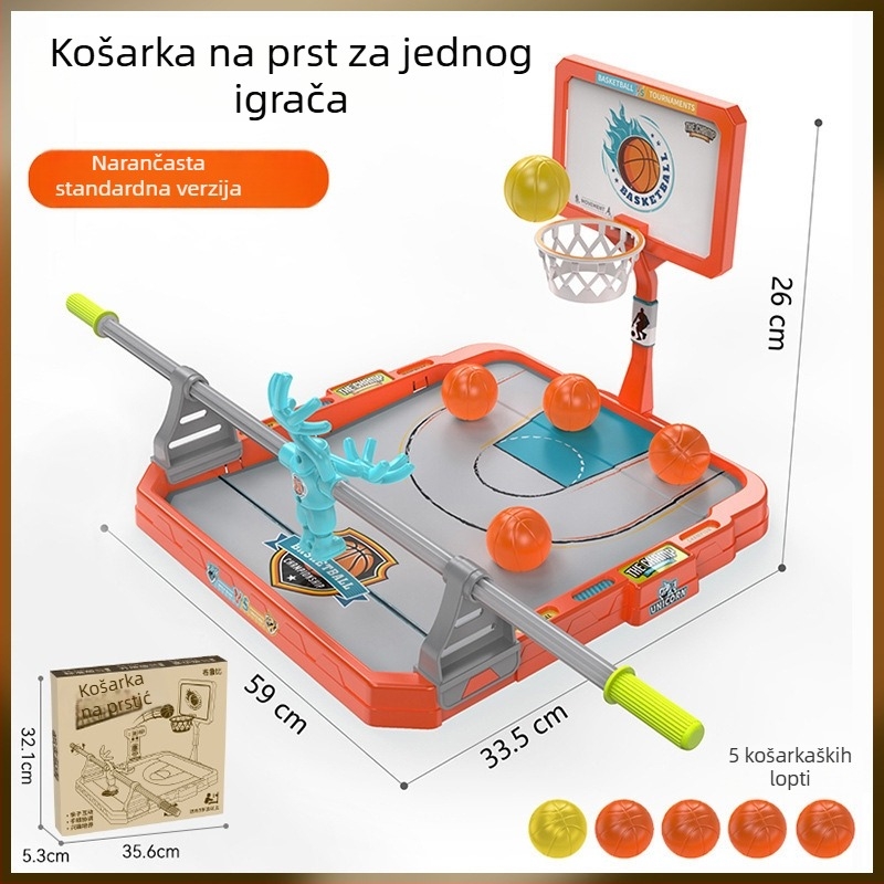 Dječja stolna igra basketa prstima – unutarnje interaktivno natjecanje uz tajmer, za djecu od 4 do 6 godina
