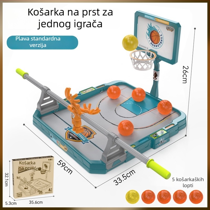 Dječja stolna igra basketa prstima – unutarnje interaktivno natjecanje uz tajmer, za djecu od 4 do 6 godina