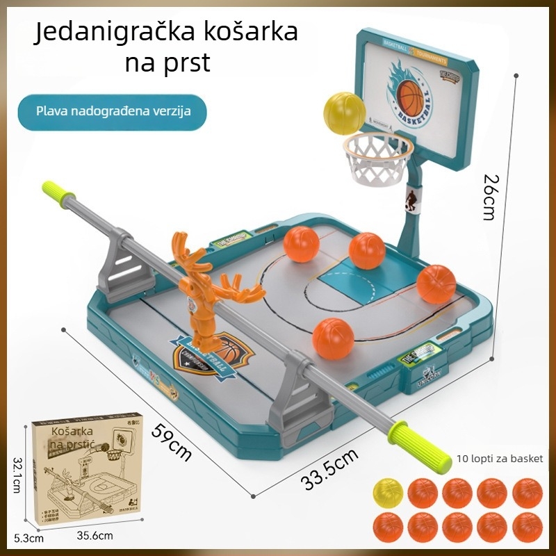 Dječja stolna igra basketa prstima – unutarnje interaktivno natjecanje uz tajmer, za djecu od 4 do 6 godina