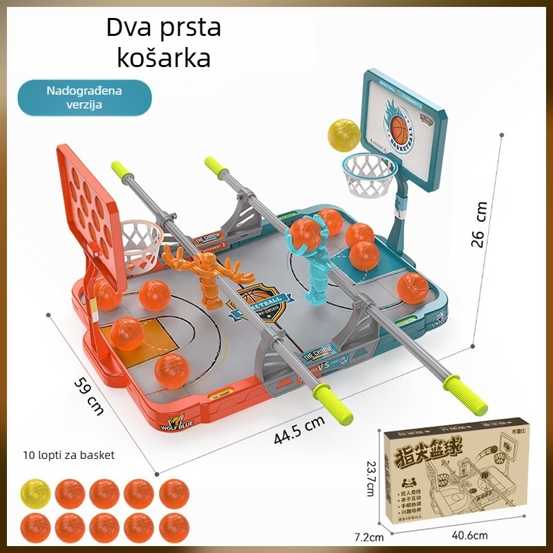 Dječja stolna igra basketa prstima – unutarnje interaktivno natjecanje uz tajmer, za djecu od 4 do 6 godina