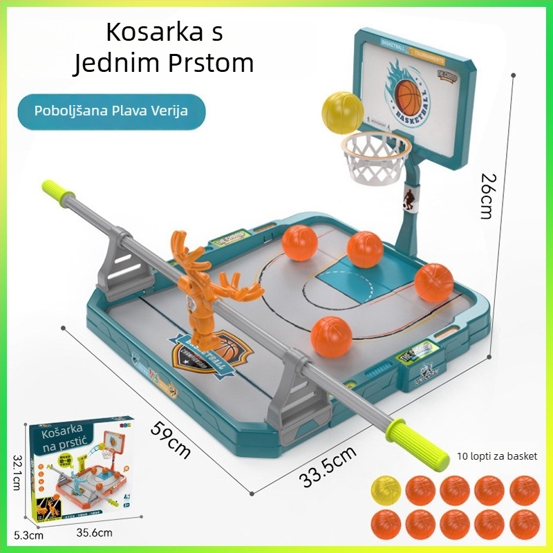 Dječja stolna igra basketa prstima – unutarnje interaktivno natjecanje uz tajmer, za djecu od 4 do 6 godina